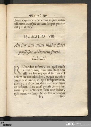 Quæstio VIII.
