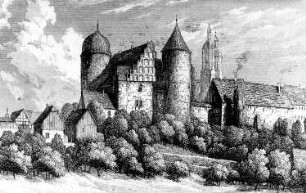 Wurzen. Stadtansicht, aus: Schiffner 1840