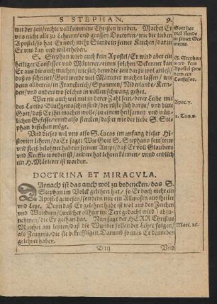 Doctrina Et Miracula.