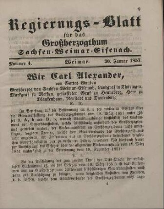 Nr. 4 : 30. Januar 1857
