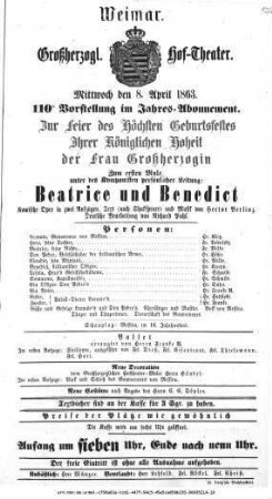 Beatrice und Benedict