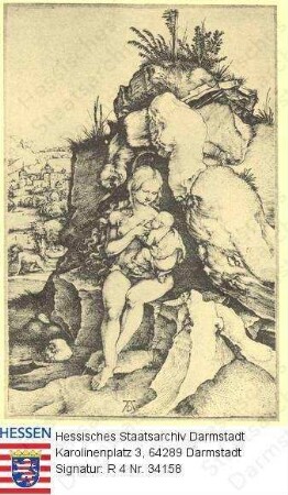 Dürer, Albrecht (1471-1538) / Stich 'Die Busse des heiligen Chrysostosmus'