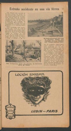 Extraño accidente en una vía férrea