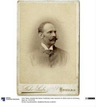 Porträt des Hans Heinrich XIV. Bolko Graf von Hochberg