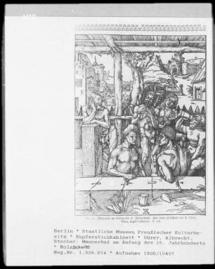 Männerbad am Anfang des 16. Jahrhunderts