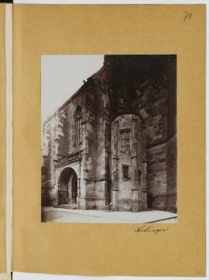 Stadtpfarrkirche Sankt Georg, Nördlingen: Ansicht (aus: Skizzen- und Fotoalbum 24)