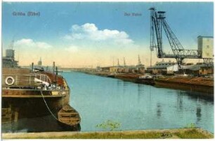 Gröba. Der Hafen