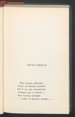 Estilo criollo