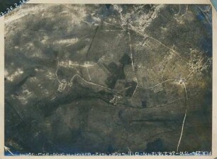 Foto der Stellungen bei Oulches-la-Vallée-Foulon (Luftbild)