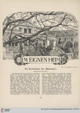 Die Kostümfeste des "Malkasten"