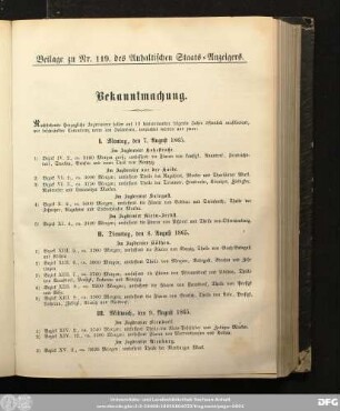 Anhaltischer Staats-Anzeiger : Dessauer neueste Nachrichten, Beilage zu Nr. 119. des Anhaltischen Staats-Anzeigers.