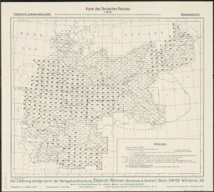 Übersichtsblatt zur Karte des Deutschen Reiches, 1:100 000, 1936 : [0]: Übersichts-Blatt zu der Karte des Deutschen Reiches im Maßstab 1:100000. - Stand: 1936. - Berlin , 1936. - 1 Bl. : einfarb.
