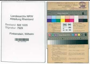 Entnazifizierung Wilhelm Finkenstein , geb. 25.05.1905 (Bergmann)