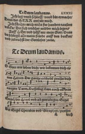 Te Deum laudamus.