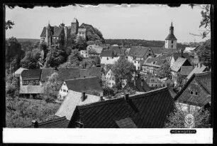 Ansicht von Hohnstein mit der Burg Hohnstein