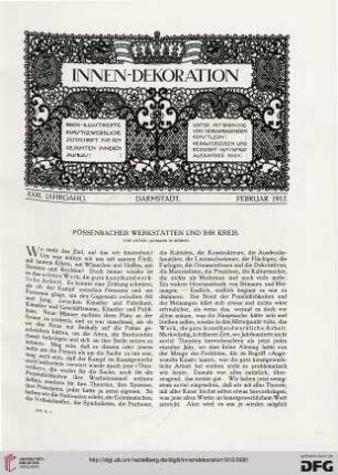 Pössenbacher Werkstätten und ihr Kreis