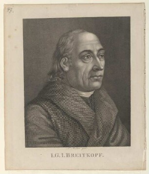Bildnis des J. G. I. Breitkopf