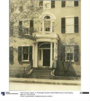 Salem, 13, Washington Square, Andrew-Safford house, Hauseingang