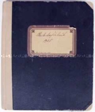 Handgeschriebenes Haushaltsbuch über den Zeitraum 1938-1941