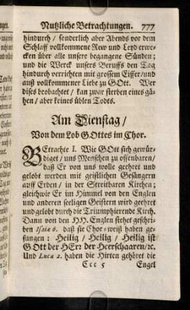 777-787, Am Dienstag - Donnerstag