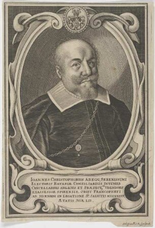 Bildnis des Ioannes Christophorus Abegg