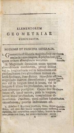 Elementorum geometriae et trigonometriae planae compendium