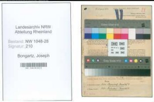 Entnazifizierung Joseph Bongartz , geb. 09.06.1892 (Postbeamter)