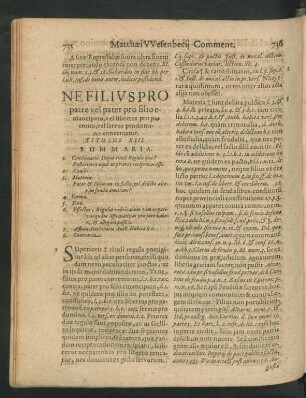 Ne Filius Pro patre vel pater pro filio emancipato, vel liberuts pro patrono, vel servus pro domino conveniatur. Titulus XIII.