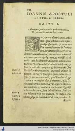 Ioannis Apostoli Epistola Prima.