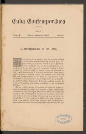 El incumplimiento de las leyes