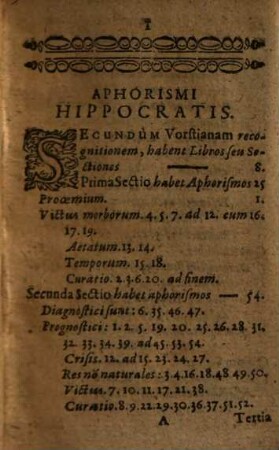 Aphorismi Hippocratis : facili methodo digesti cum ipso textu ...