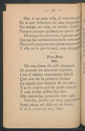 Fru-Frú : Vals