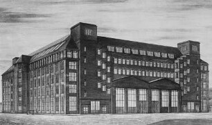 Aufriss der AEG-Hochspannungsfabrik in der Brunnenstraße, Berlin-Wedding