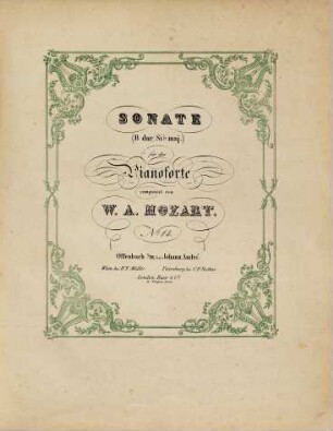 Sonate (B dur, sib maj.) für das Pianoforte : No. 14