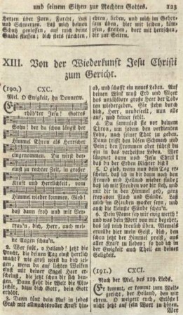 XIII. Von der Wiederkunft Jesu Christi zum Gericht.