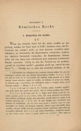 Abschnitt I. Römisches Recht