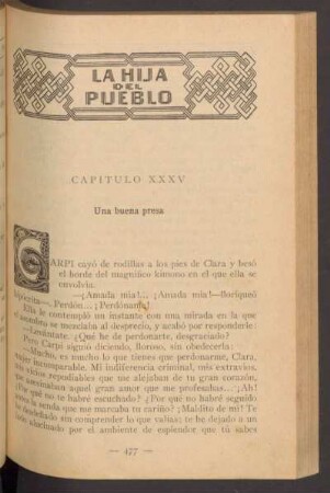 Capítulo XXXV - Una buena presa