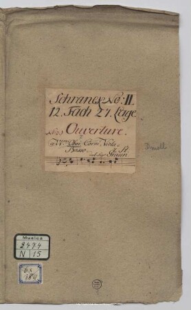 Overtures - Mus.2474-N-15 : orch - d; GraunWV A:XI:2