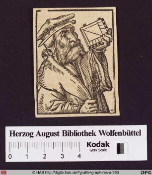 Bildnis des Georg Pictorius mit Sonnenuhr.