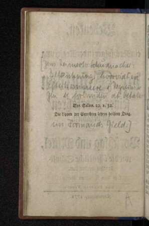 Spr. Salom. 10. v. 32.