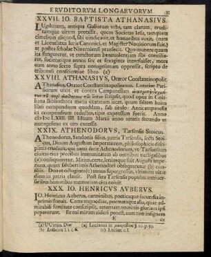 XXX. Jo. Henricus Auberus