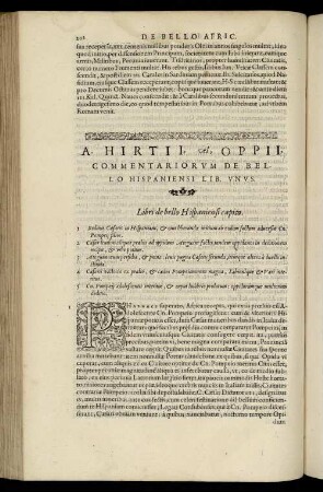 De bello Hispaniensi lib. I.
