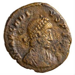 Münze, Aes 3, 395 - 401 n. Chr.