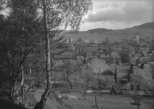 Schlema-Oberschlema, Ortsteilansicht : Schlema-Oberschlema. Ortsteilansicht. Blick zur Gleesbergstraße