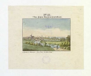 Ulm von Südwesten. Um 1800