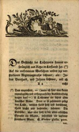 Magnus Gottfr. Lichtwers, Königl. Regierungsraths im Fürstenthum Halberstadt [et]c. Leben und Verdienste : nebst einigen Beilagen