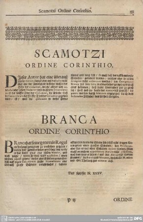 BRANCA ORDINE, CORINTHIO