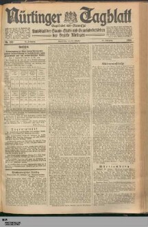 Nürtinger Tagblatt : Neuffener Rundschau : Wendlinger Zeitung : parteiamtliche Tageszeitung