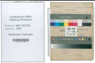 Entnazifizierung Hermann Brinkmann , geb. 08.12.1893 (Landwirt)