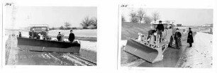 Miag-Schneepflug im Versuchseinsatz